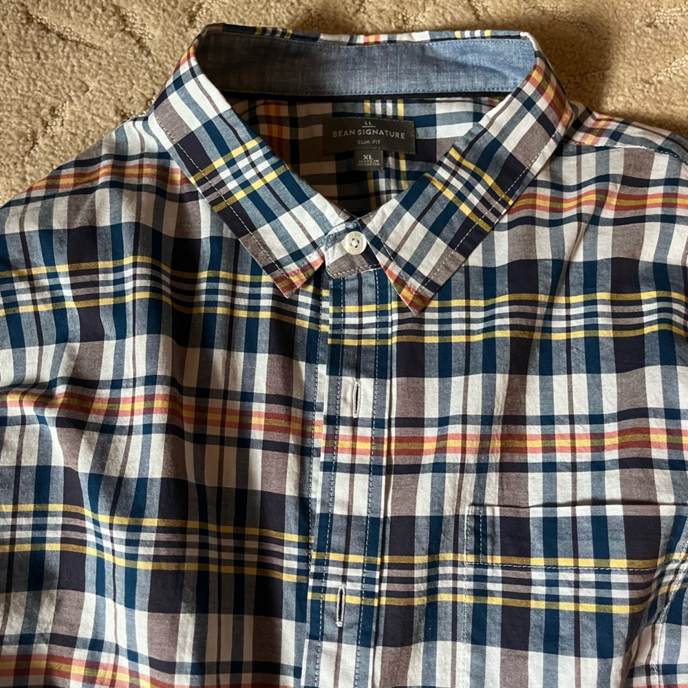 LL Bean Signature - Casual Button Down Shirt XL